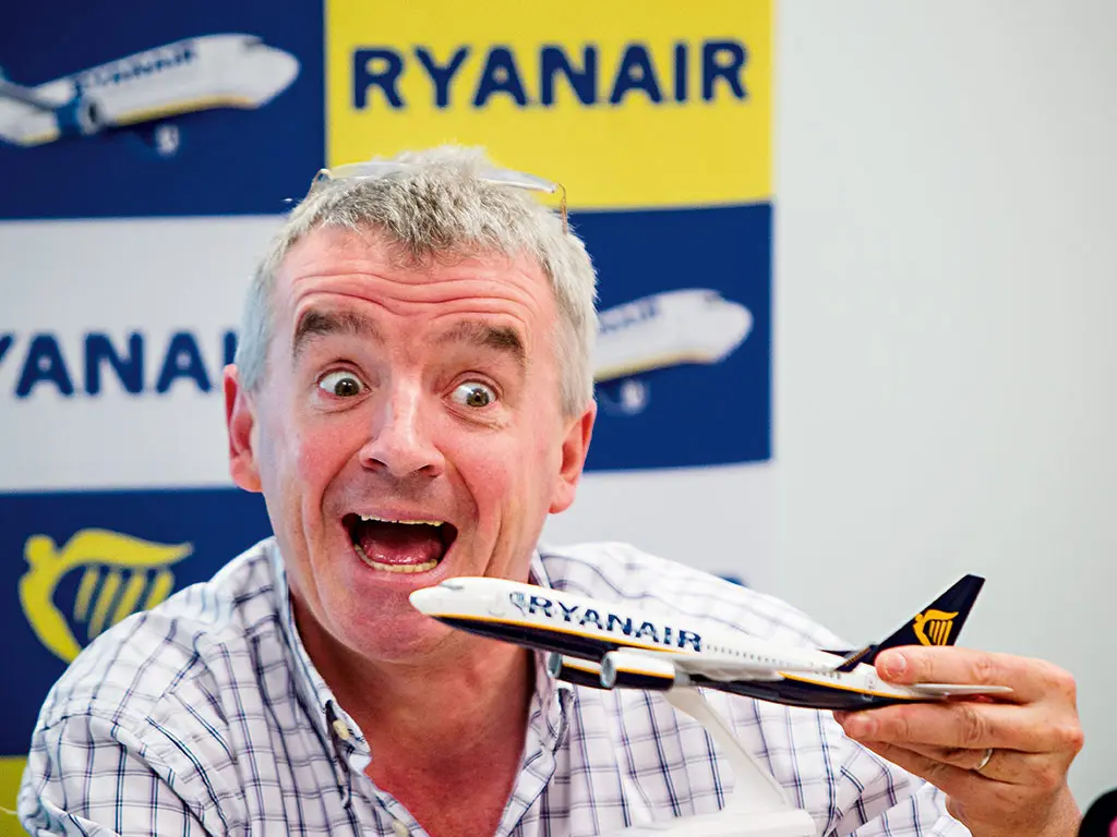 Michael O'Leary – prezes Ryanair, twarz kontrowersyjnej narracji